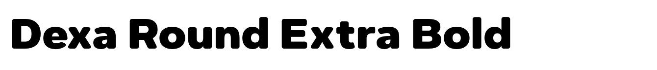 Dexa Round Extra Bold